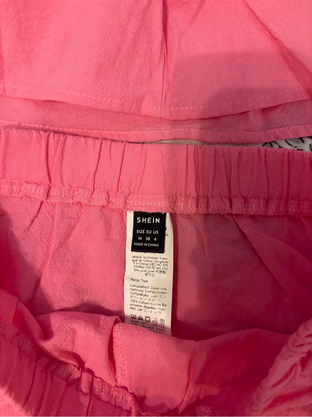 SHEIN Bright Pink Ruffled Two-Piece Set - Picture 2 of 2